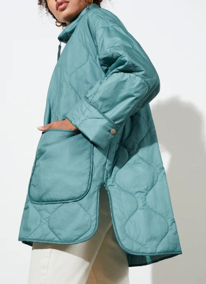 Langer Chen light weight jacket in agave colour