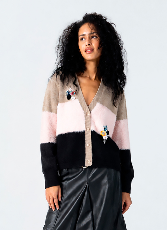 Coster Colour Blocked Cardigan