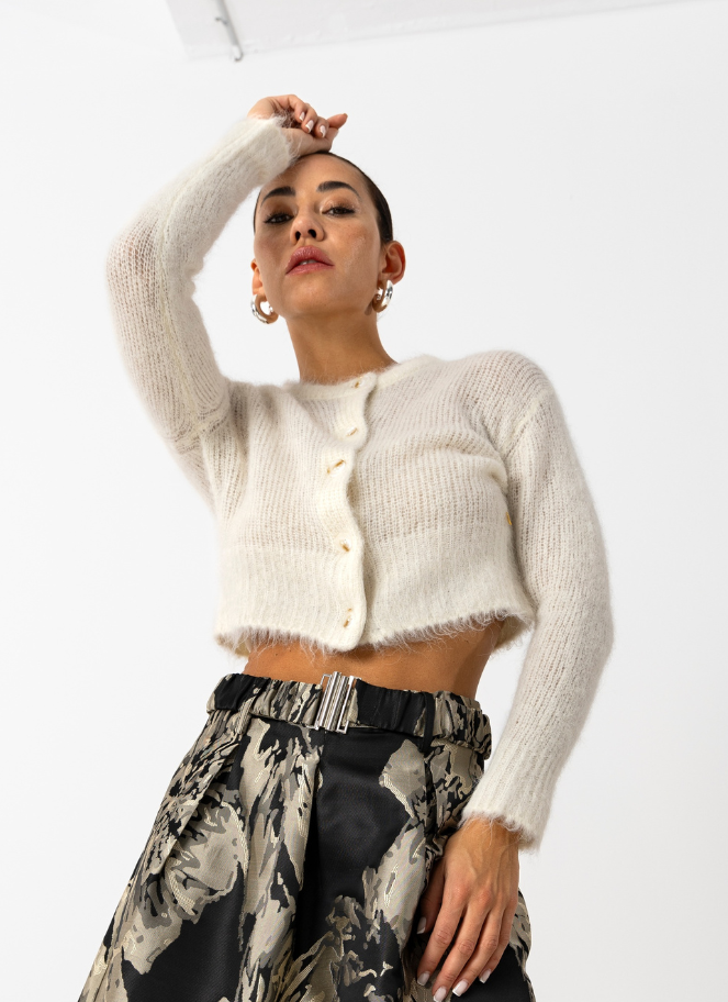 Coster Sweater in Off-White or Bordeaux