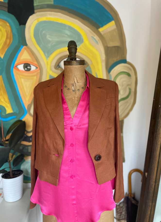 BLAZER EN LIN PALAZZO par Eufonia