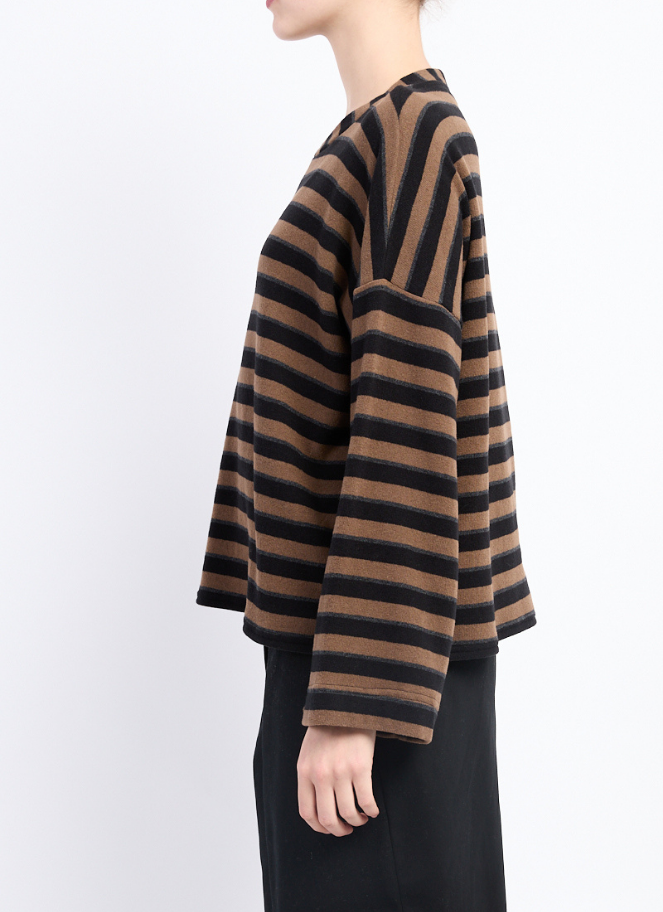 Pull Neirami en mailles mélangées dorées
