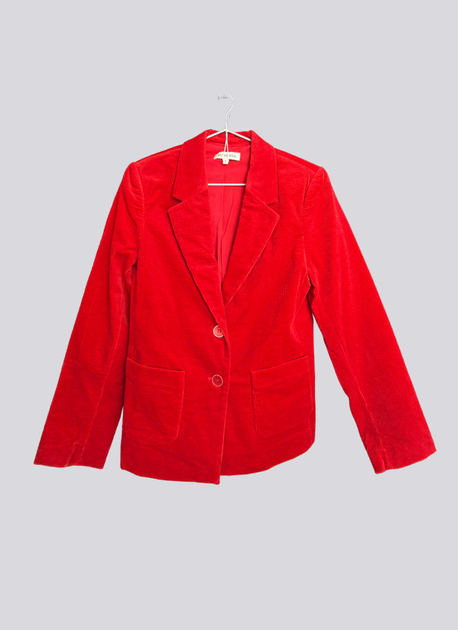 Surkana corduroy red blazer