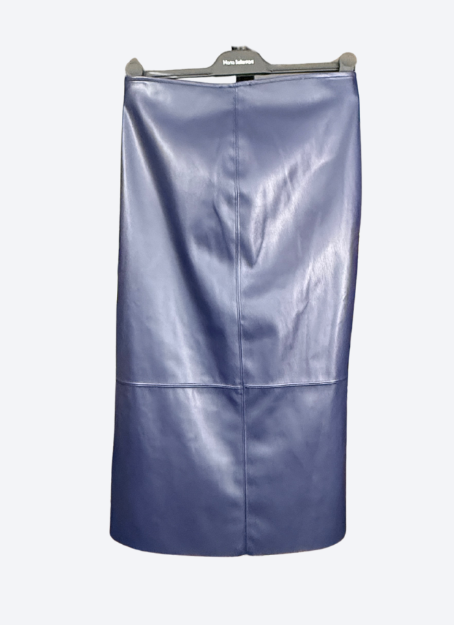Maria Bellentani Faux Leather Skirt