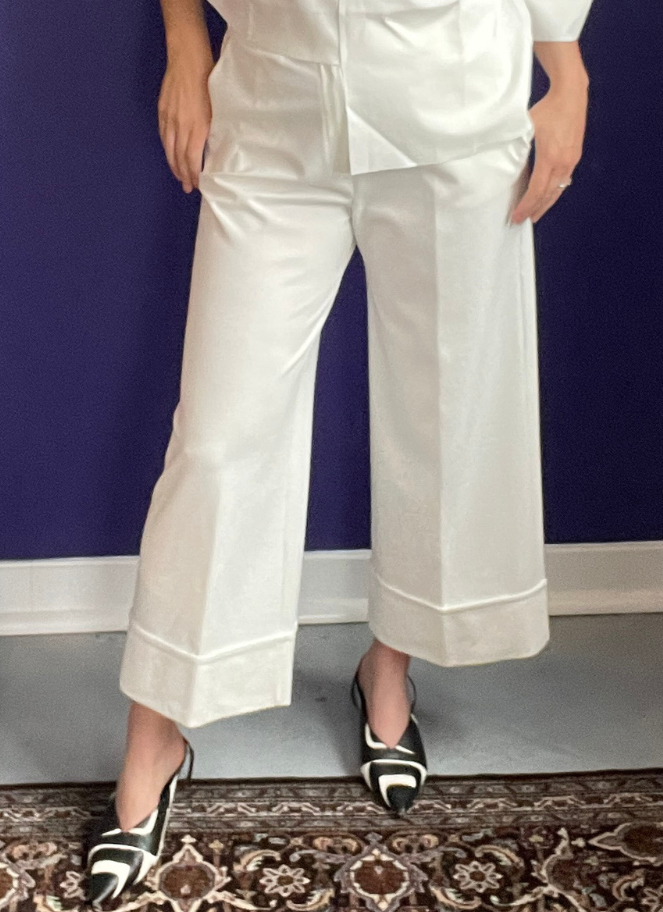 Eufonia cream coloured goucho pants