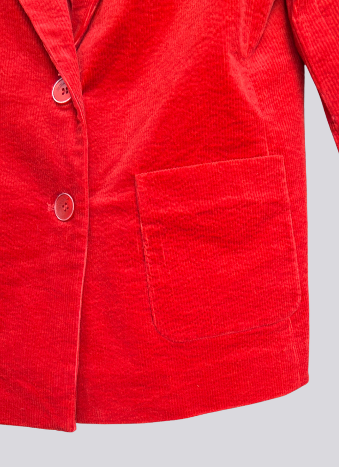 Surkana corduroy red blazer
