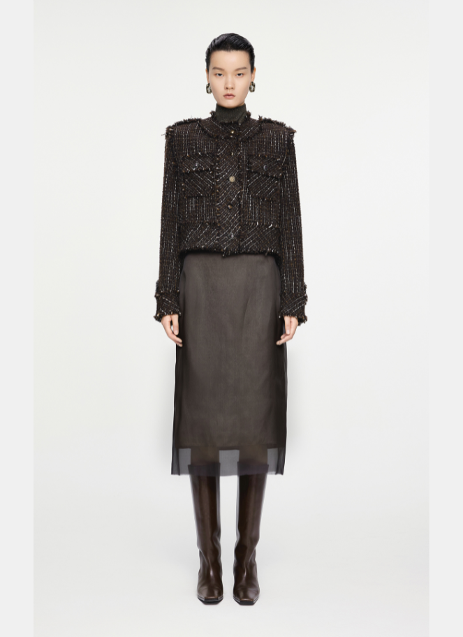 JNBY - Retro Tweed Woolen Jacket