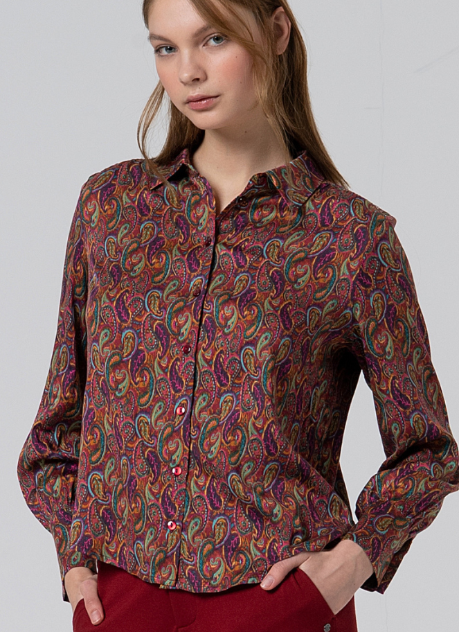 Surkana Paisley Printed Top