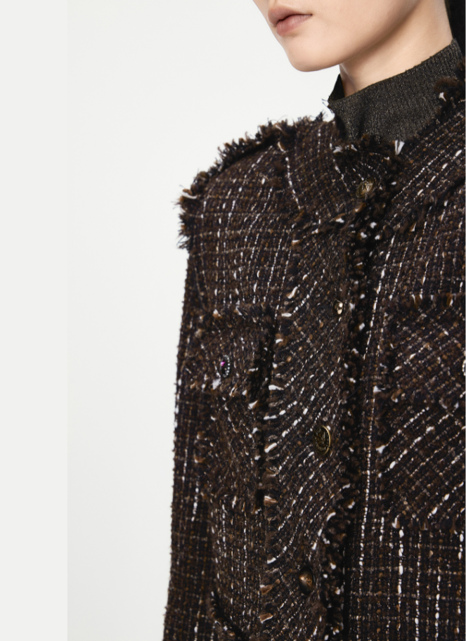 JNBY - Retro Tweed Woolen Jacket