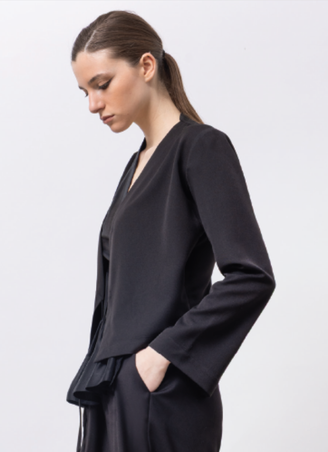 Lotus Eaters Ruffle Wrap Blouse