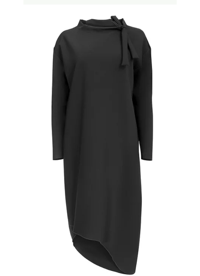 Dress Gomb in black by Xenia