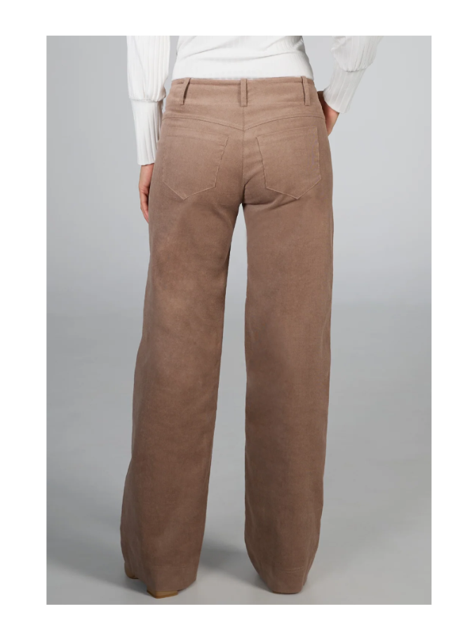 Brenda Beddome Wide Legged Corduroy Pants in Mocha