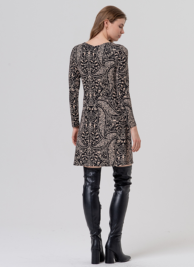 Robe longue sans manches à rayures et col en V Surkana