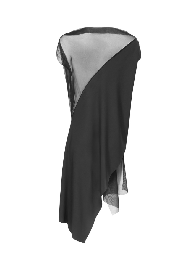 Xenia designer tunic in black