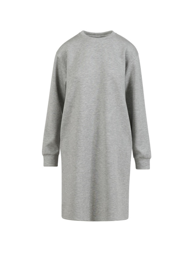 Coster Billie Sweat Dress in light grey melange
