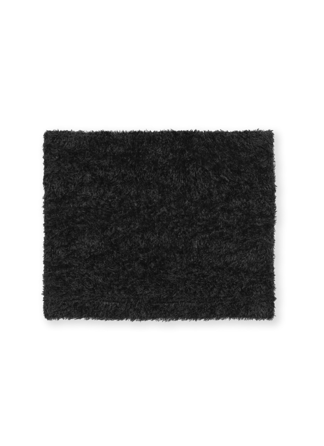 Xenia black fuzzy toque/beanie