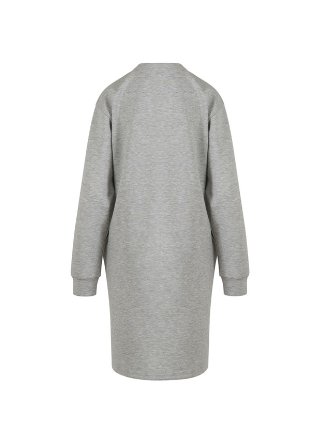 Coster Billie Sweat Dress in light grey melange