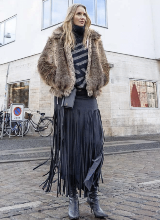 Coster Fringe Skirt