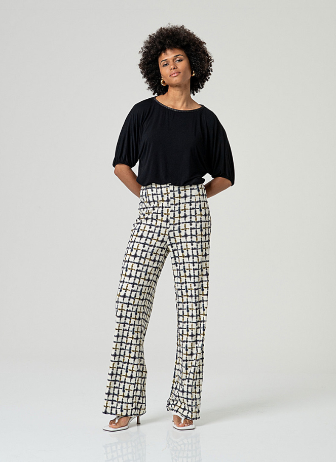 Surkana white printed pants