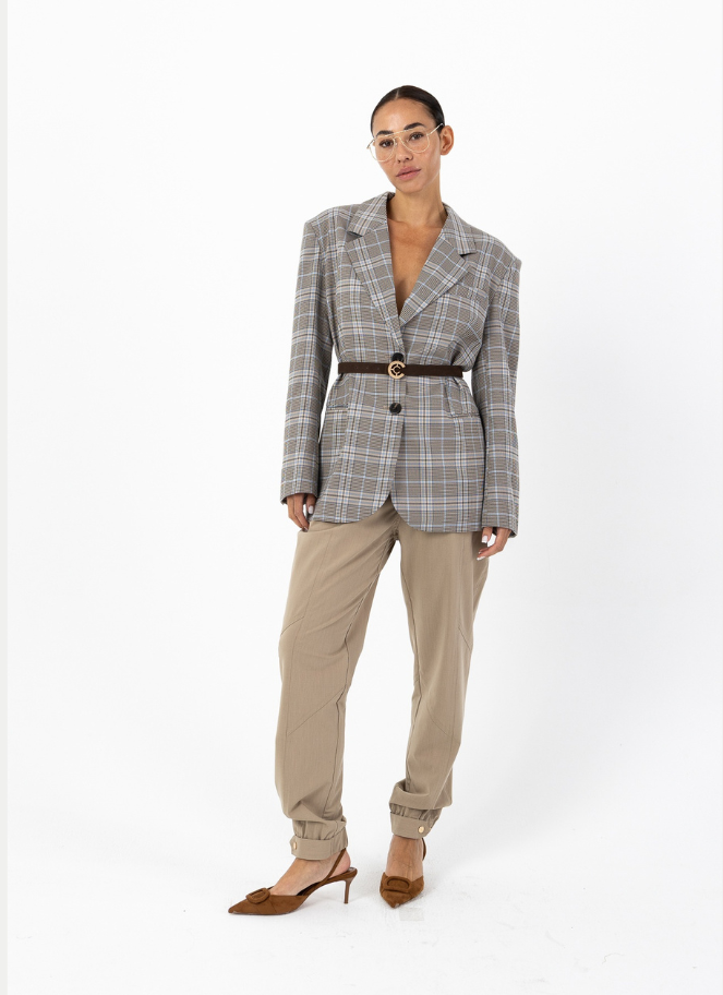 Coster Blue Check Blazer
