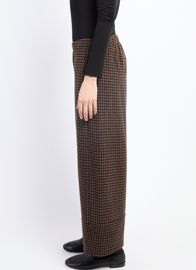 Pantalon court à carreaux Neirami