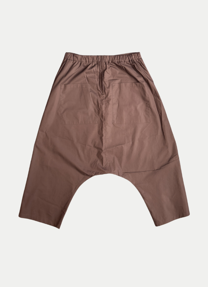 Xenia Cocoa Brown Capri Pants Jata