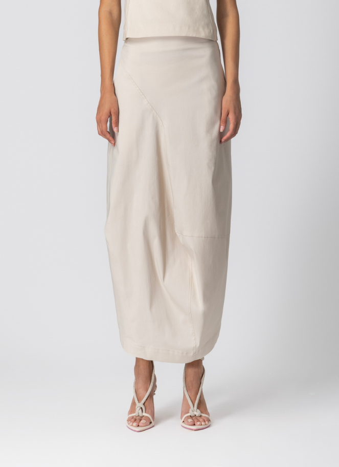 Lotus Eaters Maxi Skirt in Beige