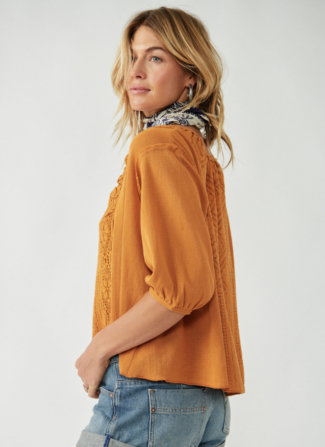 Mae Top in Russet Orange by Free People