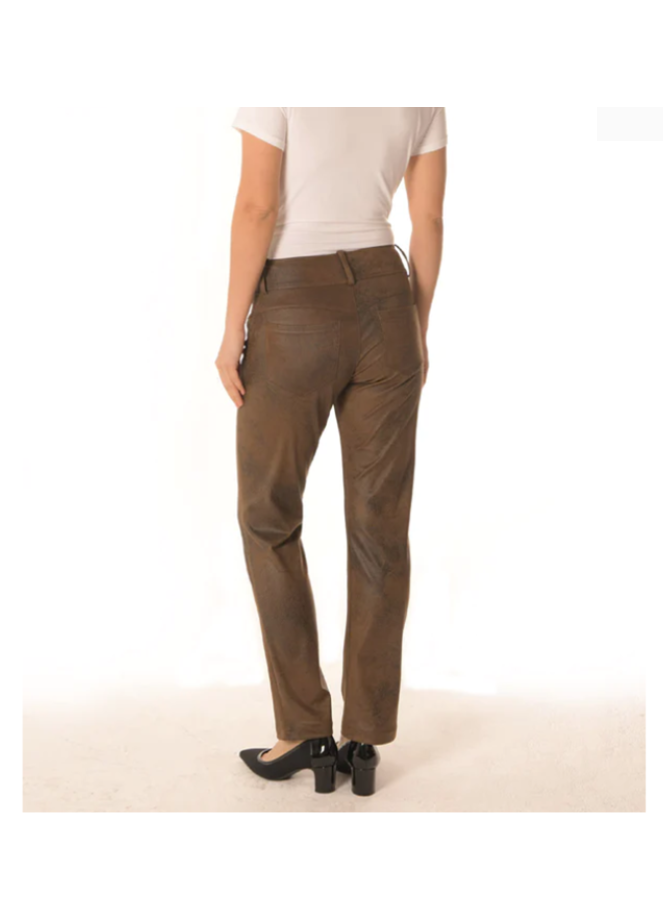 Straight Legged Pant in Vegan Leather by Brenda Beddome