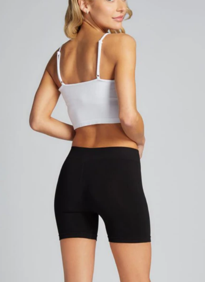 Bamboo Cotton Shorts in Black
