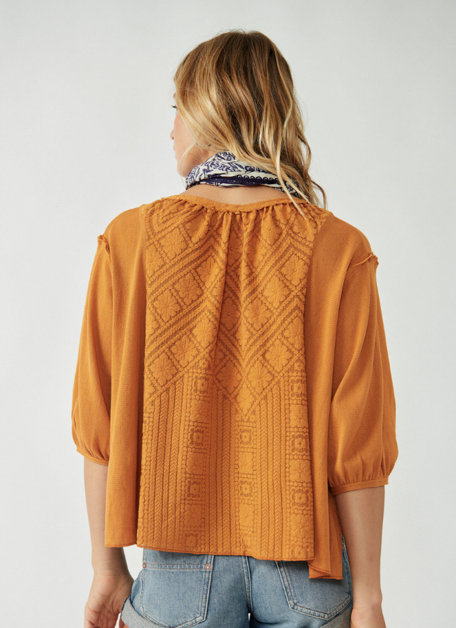 Mae Top in Russet Orange by Free People