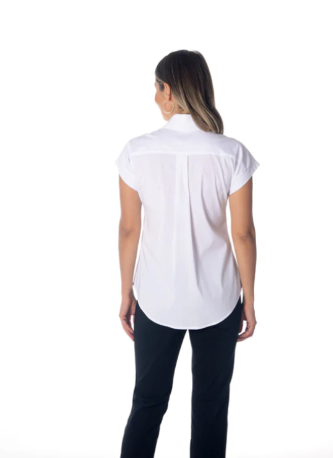 SHORT SLEEVE GROSGRAIN SHIRT by Brenda Beddome