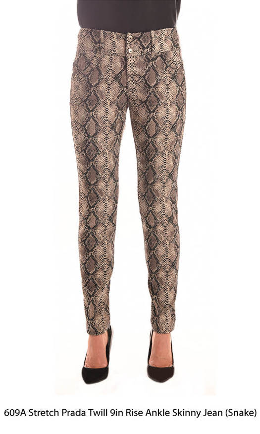 Pantalon moulant Brenda Beddome en peau de serpent - longueur cheville