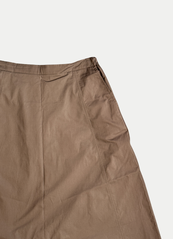Xenia Cocoa Brown Capri Pants Jata