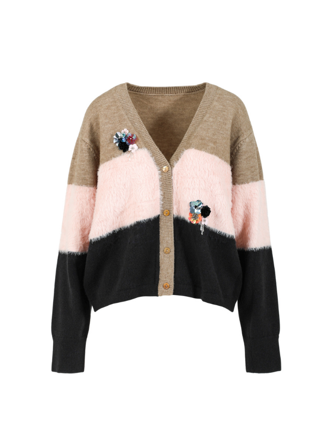 Coster Colour Blocked Cardigan