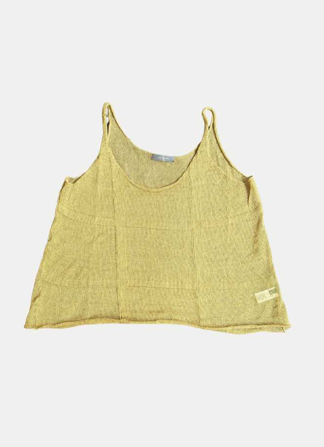 Neirami Golden Linen Tank