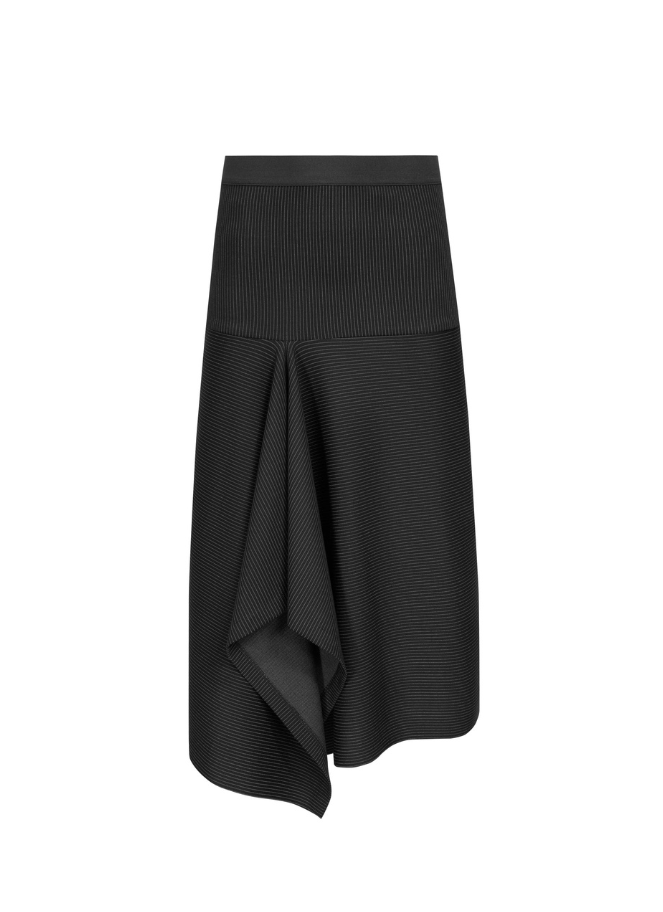 Xenia designer black pull on skirt