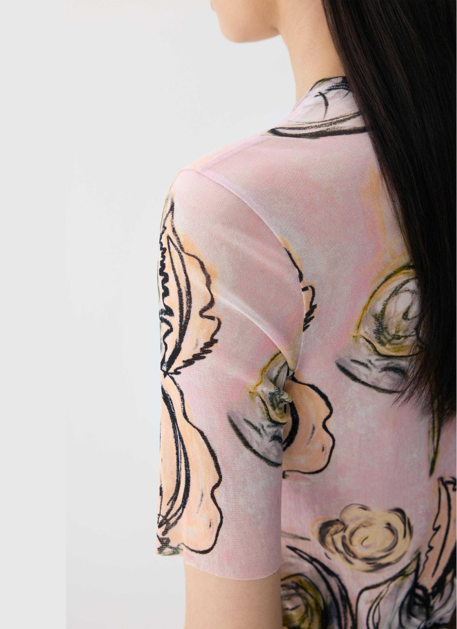 JNBY - Demi Sheer Floral Print T-shirt