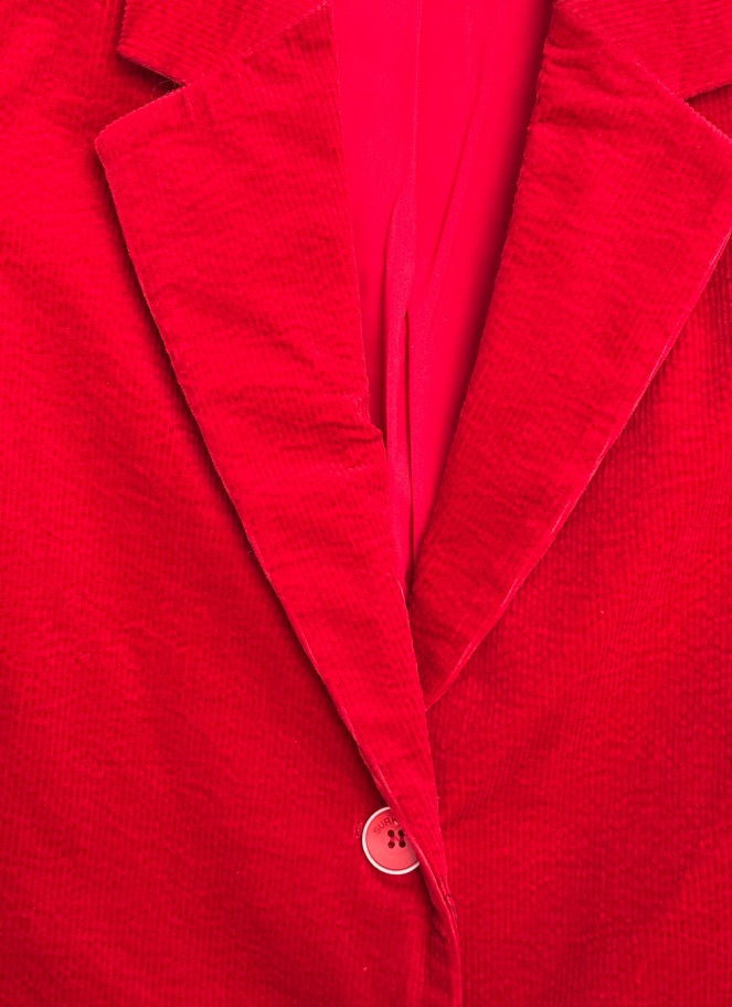 Surkana corduroy red blazer