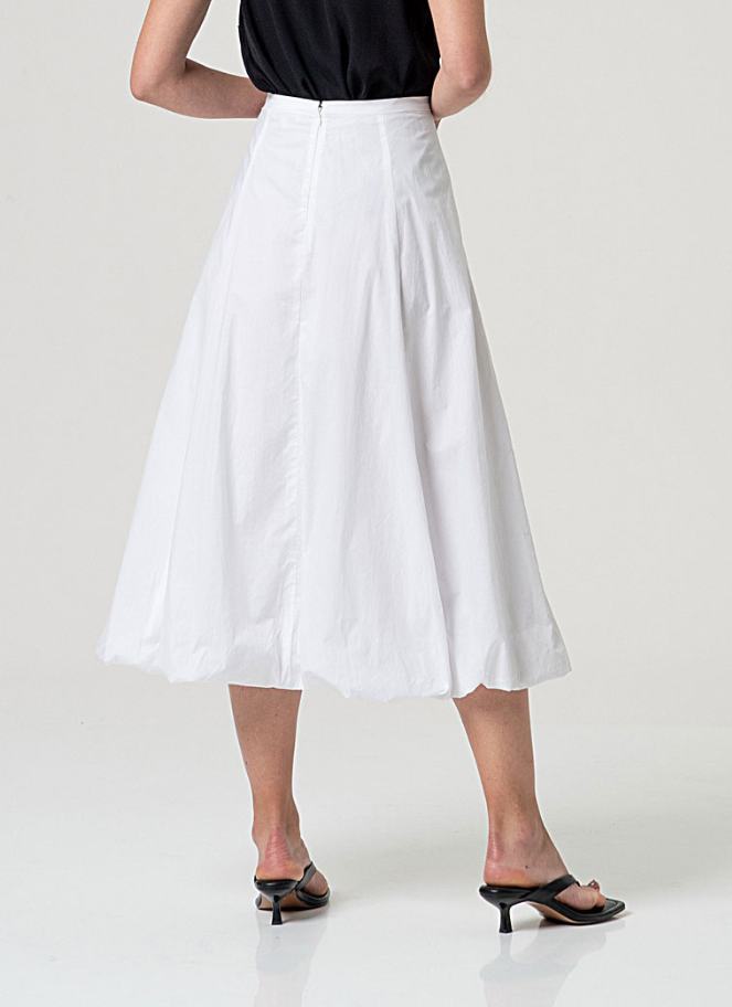 Surkana White A-Line Skirt