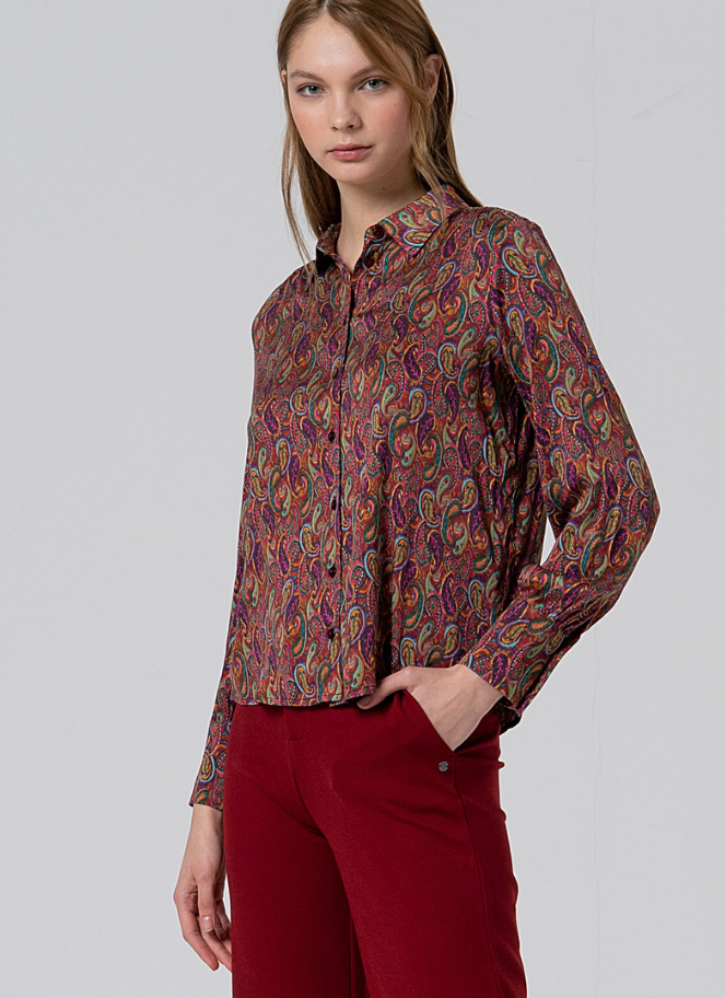 Surkana Paisley Printed Top