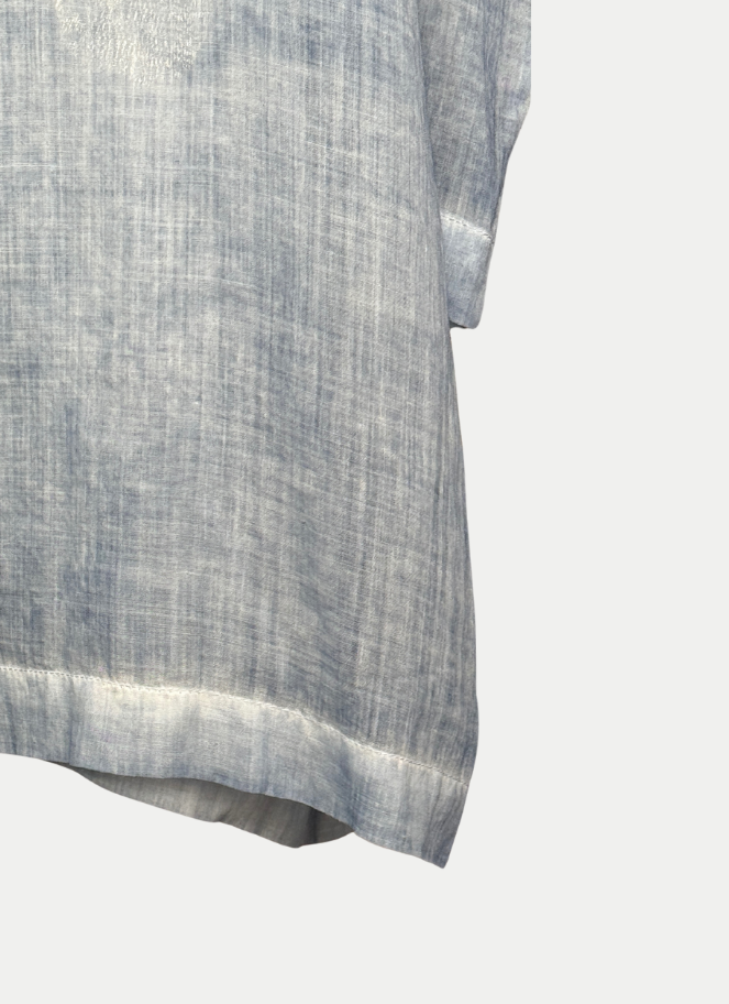 Lotus Eaters faded long shirt in blue