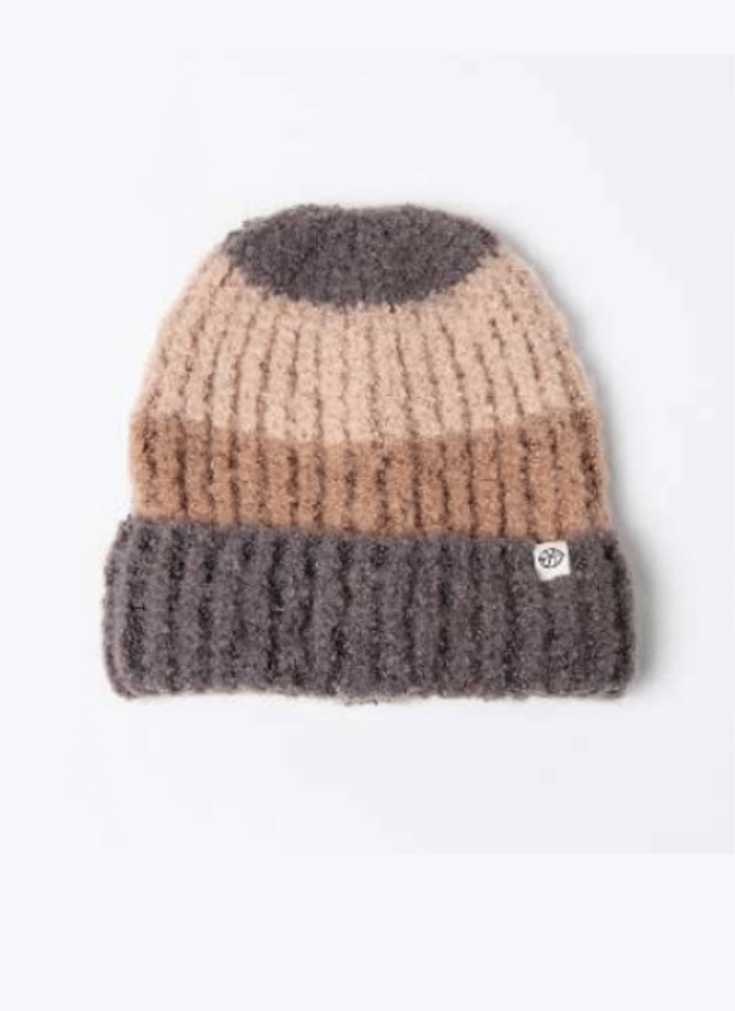 Surkana Striped Knit Beanie