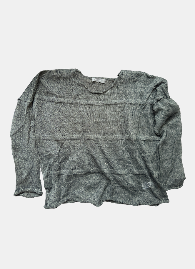 Neirami Panel Knit Sweater in sage