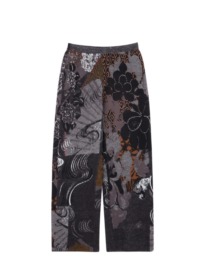 JNBY - Oriental Print Jacquard Knit Pants