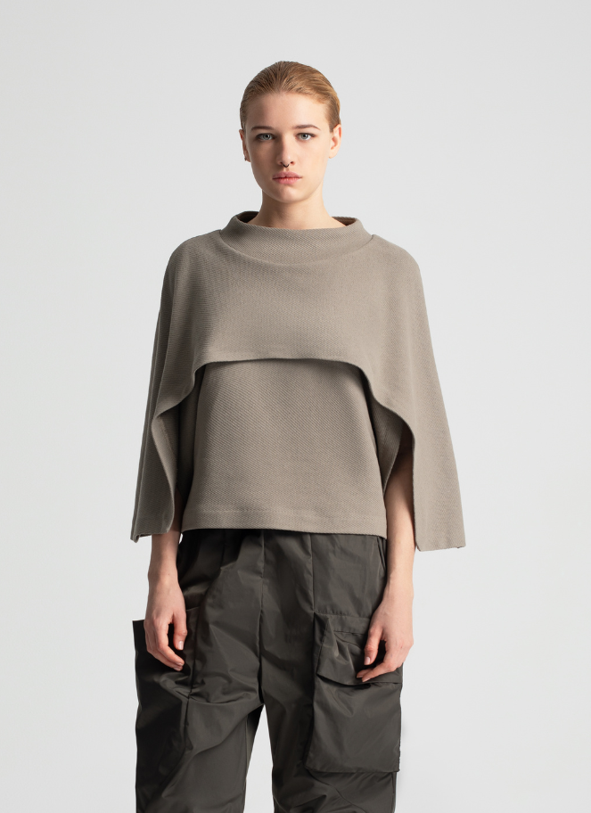 Lotus Eaters Structured Top in Khaki