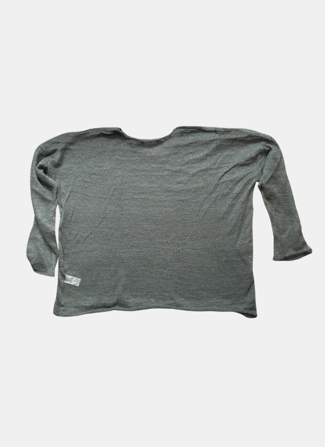 Neirami Panel Knit Sweater in sage