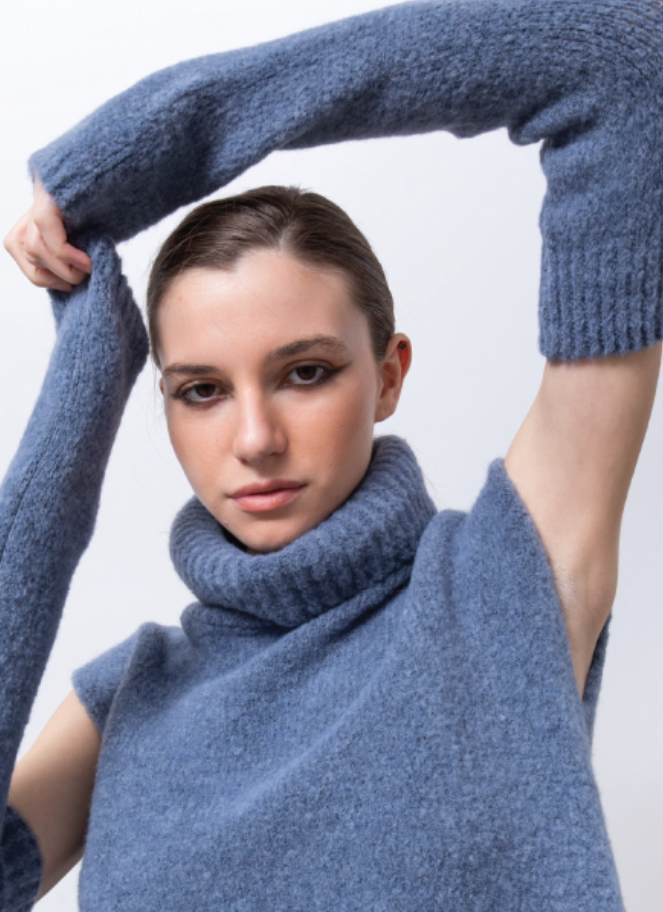 Lotus Eaters Sleeveless Top in Heavenly Sky