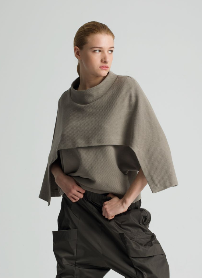 Lotus Eaters Structured Top in Khaki