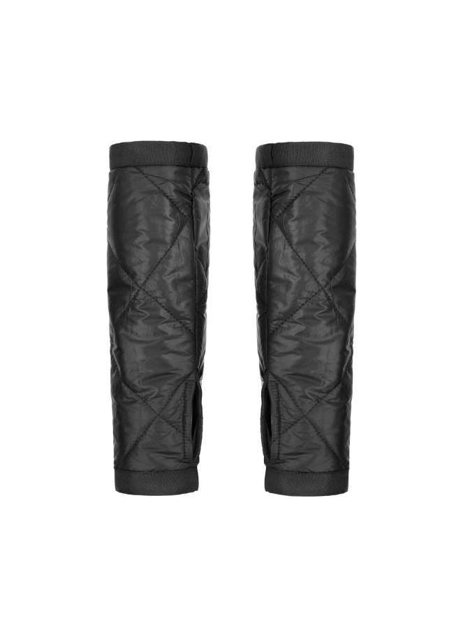 Xenia designer black quilted sleeves