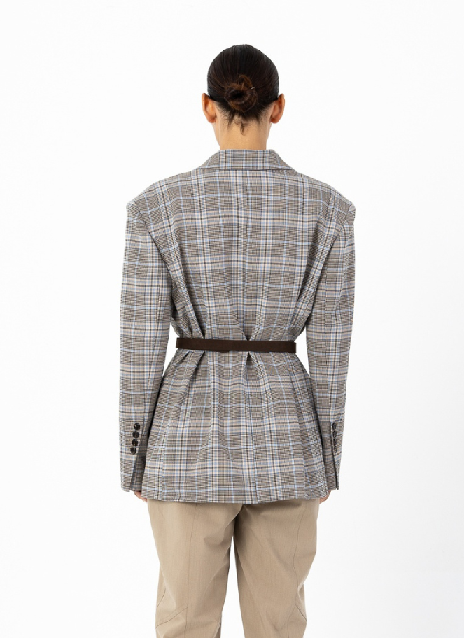 Coster Blue Check Blazer